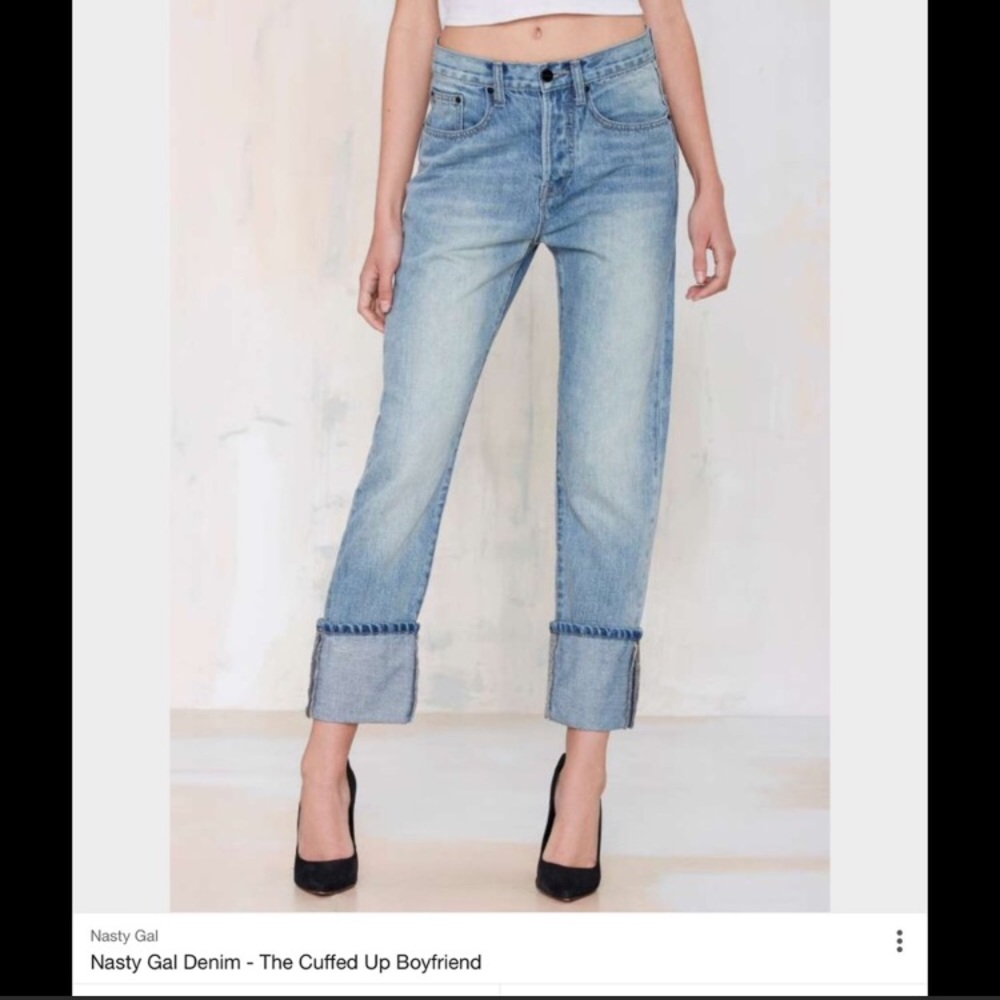 Nasty Gal the Cuffed Up Boyfriend jeans